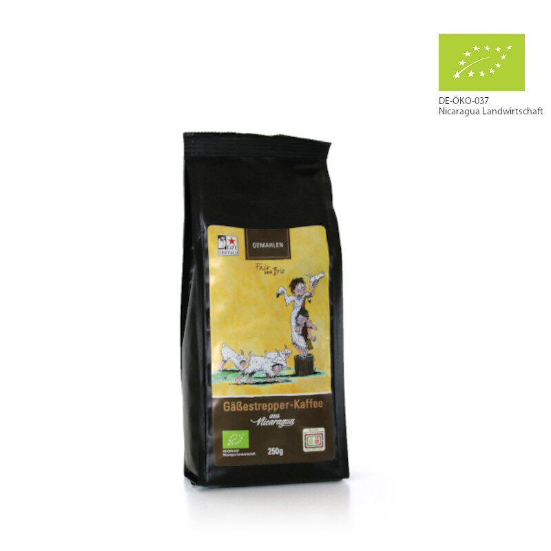 Gäßestrepper Kaffee bio 250g gemahlen 7 49