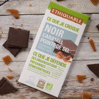 Noir-Schokolade Salzkaramell (bio), 100g