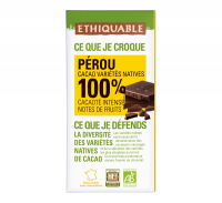 Noir-Schokolade 100% Peru (bio), 100g