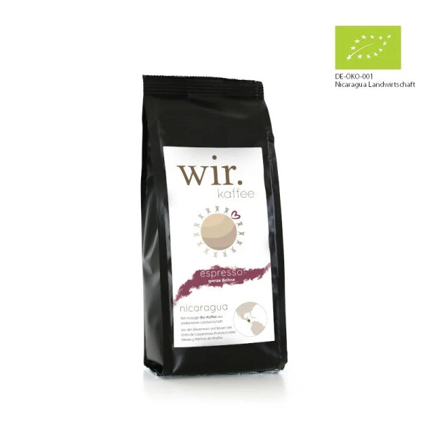 wir.kaffee Espresso (bio), 250g, ganze Bohne