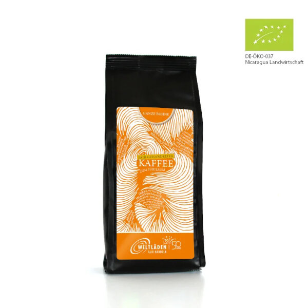 Kaffee "50 Jahre Weltläden" (bio), 250g, ganze Bohne