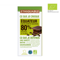 Noir-Schokolade 80% Ecuador (bio), 100g