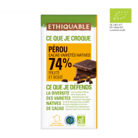 Noir-Schokolade 74% Peru (bio), 100g