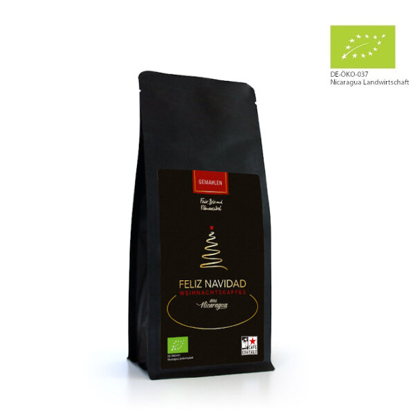 Kaffee "Feliz Navidad" (bio), 250g, gemahlen