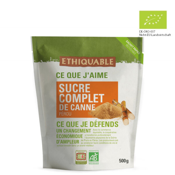 Vollrohrzucker Peru (bio), 500g